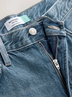 Next Boyfriend Turn Up Jeans Mid Blue Best