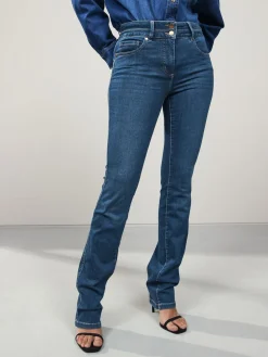 Next Lift, Slim And Shape Bootcut Jeans Mid Blue Denim New