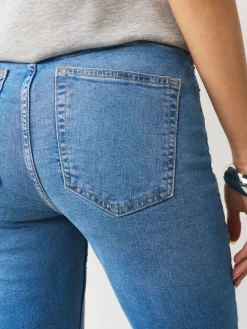 Next Mid Rise Stretch Skinny Jeans Mid Blue Denim Best