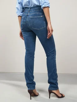 Next Slim Lift And Shape Jeans Mid Blue Denim New