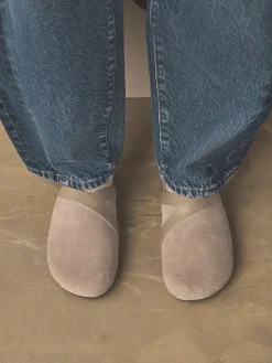 Next Forever Comfort Leather Clean Footbed Clogs Mink Brown New