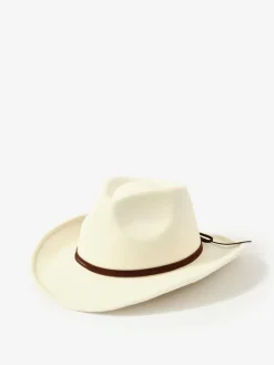 Mint Velvet Cowboy Hat Cream New