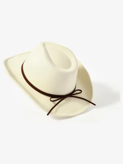 Mint Velvet Cowboy Hat Cream New