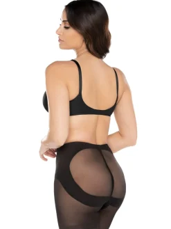 Miraclesuit Black Shapewear Sheer waistline Tummy Control Rear Lifting Boy Shorts Best