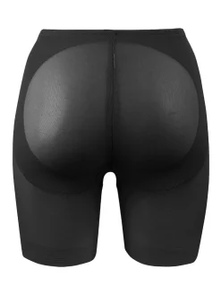 Miraclesuit Black Shapewear Sheer waistline Tummy Control Rear Lifting Boy Shorts Best