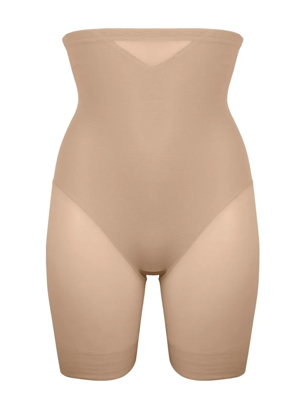 Miraclesuit High Waisted Thigh Slimming Sheer Shorts Warm Beige