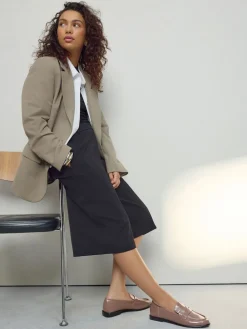 Next Forever Comfort® Round Toe Penny Loafers Mocha Brown Discount