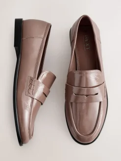 Next Forever Comfort® Round Toe Penny Loafers Mocha Brown Discount