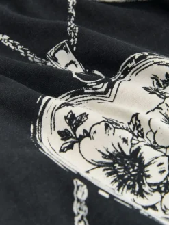 Next Short Sleeve Pyjamas Monochrome Heart Clearance