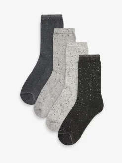 Next Neppy Cushion Sole Socks 4 Pack Monochrome Sale
