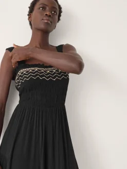 Monsoon Black Billie Embroidered Jumpsuit New