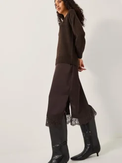 Monsoon Brown Fay Jumper Slip Dress