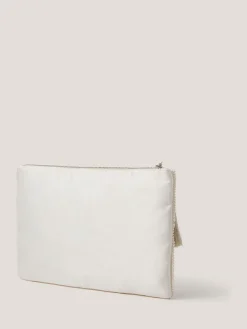 Monsoon Cream Audra Beaded Bow Pouch Sale
