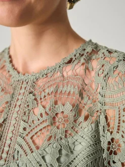 Monsoon Green Monica Lace Bridesmaid Dress Best