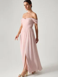 Monsoon Evelyn Bardot Bridesmaid Dress Pink Best