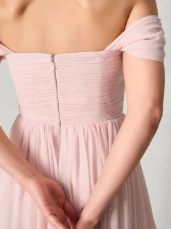 Monsoon Evelyn Bardot Bridesmaid Dress Pink Best