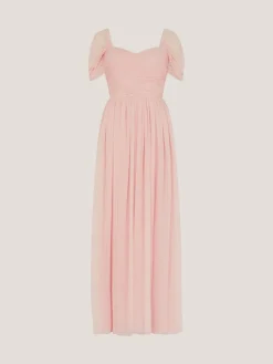 Monsoon Evelyn Bardot Bridesmaid Dress Pink Best
