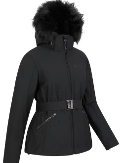 Mountain Warehouse Black Womens Swiss Recco Snow Ski Jacket Hot