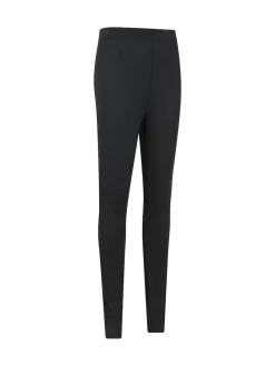 Mountain Warehouse Black Womens Keep The Heat Thermal Top and Pants Set