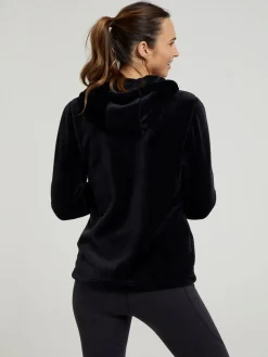 Mountain Warehouse Black Womens Snaggle Hooded Fleece Discount