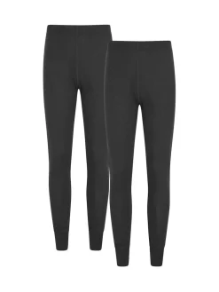 Mountain Warehouse Talus Womens Thermal Leggings 2 Pack Black Sale