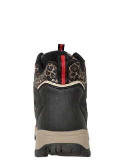 Mountain Warehouse Womens Adventurer Printed Waterproof Boots Black/Leopard New