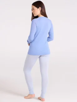 Mountain Warehouse Merino II Quick Drying Thermal Base Layer Joggers Blue Chrome New