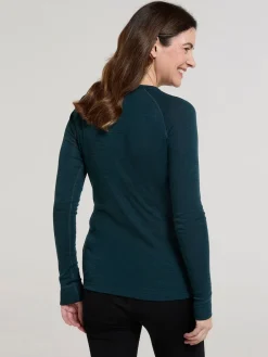 Mountain Warehouse Womens Merino II Thermal Top Light Blue Discount