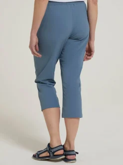 Mountain Warehouse Light Blue Womens Explorer Quick Drying Capri Online