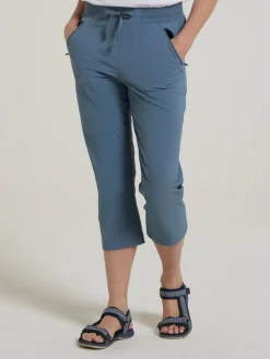 Mountain Warehouse Light Blue Womens Explorer Quick Drying Capri Online