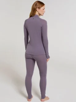 Mountain Warehouse Purple Womens Merino Zip Neck Thermal Top Sale