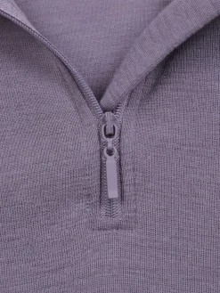 Mountain Warehouse Purple Womens Merino Zip Neck Thermal Top Sale