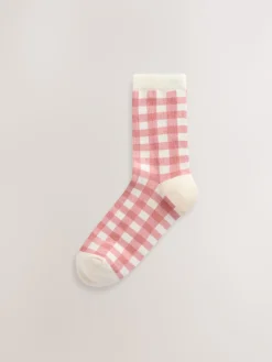 Next Multi Check Ankle Socks 5 Pack Discount