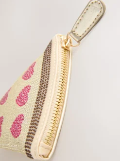 Next Multi Embellished Pizza Purse New