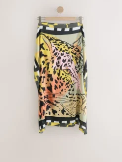 Next Multi Leopard Square Scarf New