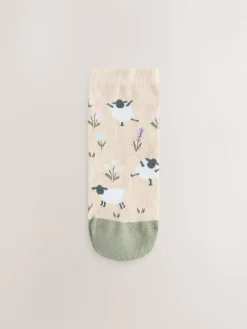 Next Multi Sheep Print Trainer Socks 4 Pack Online