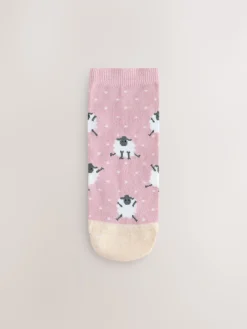 Next Multi Sheep Print Trainer Socks 4 Pack Online