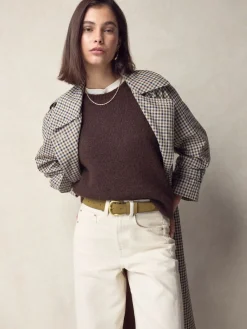 Next Muted Green N. Premium Made in Italy Suede Belt Clearance