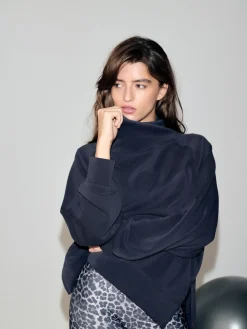 Next Active Modal Supersoft Cowl Neck Jumper Navy Hot