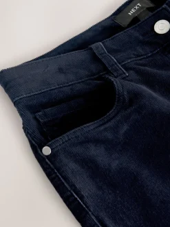 Next Corduroy Skinny Trousers Navy Blue Outlet
