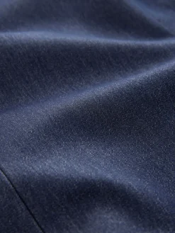 Next Navy Blue Denim Look Fitted Single Breasted Blazer New