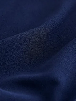 Next Draped Midi Ruched Dress Navy Blue Sale