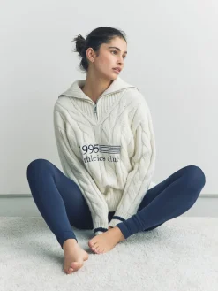 Next Fleece Lined Thermal Footless Tights 1 Pack Navy Blue Outlet