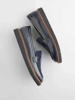 Next Forever Comfort® Brogue Loafers Navy Blue Outlet