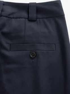 Next Navy Blue Heavy Duty Tailored Slim Fit Trousers Best