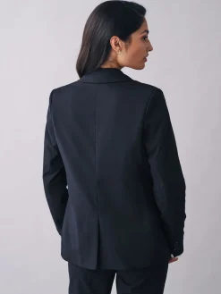 Next Navy Blue Heavy Duty Tailored Blazer Clearance