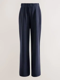 Next Navy Blue Maternity Cosy Wide Leg Trousers Best