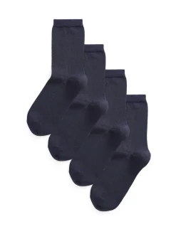 Next Modal Ankle Socks 4 Pack Navy Blue Hot