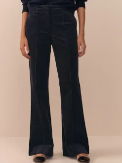 Next N. Premium Cord Bootcut Trousers Navy Blue Sale