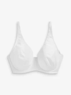Next Non Pad Full Cup DD+ Cotton Blend Ultimate Comfort Bras 3 Pack Navy Blue/Pink/White Sale